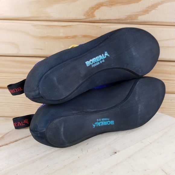 Boreal Fusion S-2 Climbing Shoes Men's 8 US / 7 UK Made In Spain Black/Blue - Picture 9 of 14